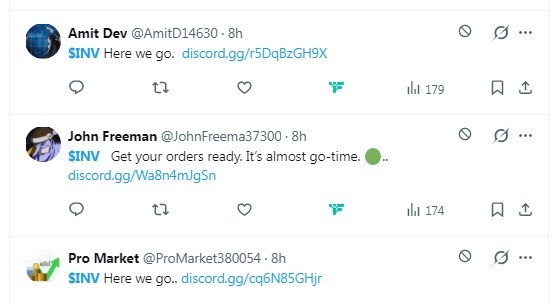 Example of typical Discord spam bot post